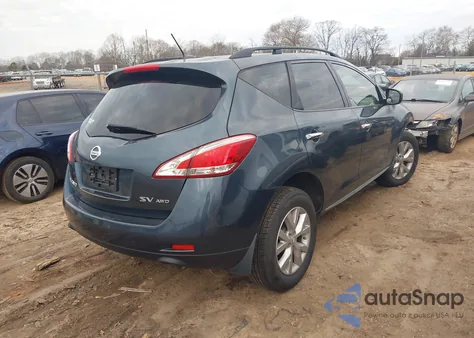 2014 Nissan Murano Sv из США, поврежденный, VIN JN8AZ1MW5EW504759